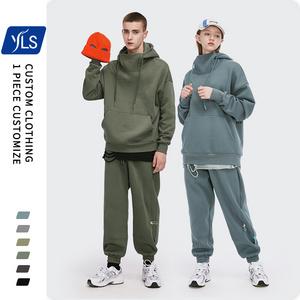 YLS Factory Wholesale 350 gsm Fleece 6 Color Plain Blank Mens Streetwear Oversized Ninja Hoodie