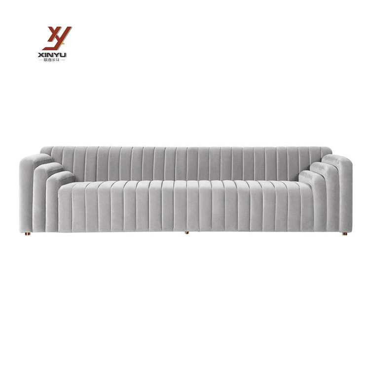 New Design Light Luxury Originality Wedding Sofa Set 3 Seat Velvet Sofa For Event