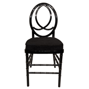 Factory wholesale Sale Plastic Acrylic Stacking Wedding Chair Black Phoenix Napoleon Chair