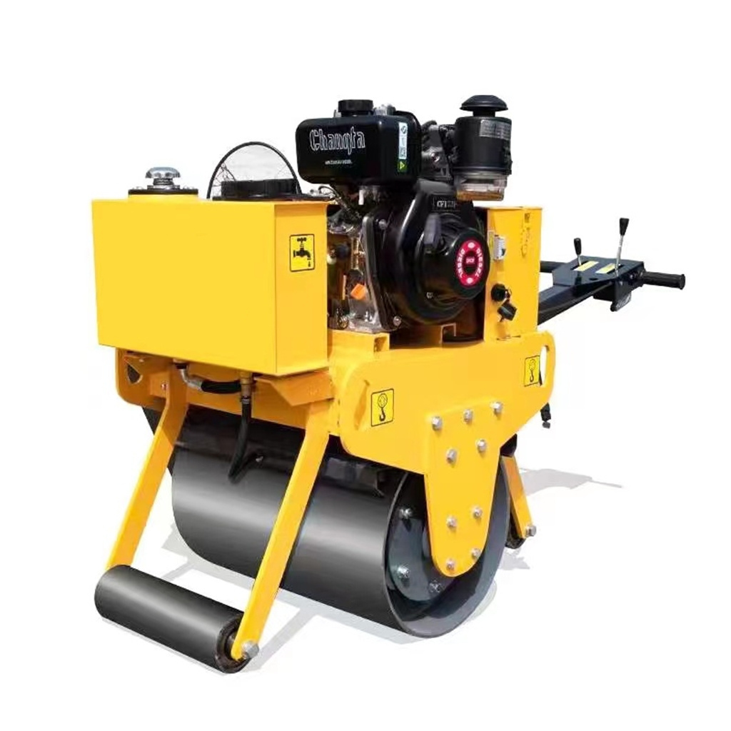 Low Noise Roadway Mini Rubber Tire Road Roller Rental Compactor 1.5 Ton For Sale