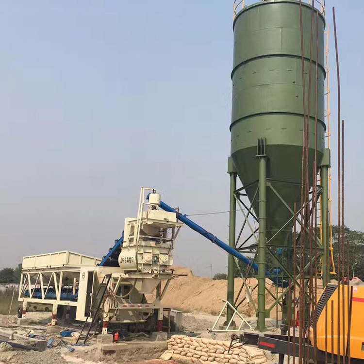 Hopper type concrete-mix plant 30m3,concrete batching plant price