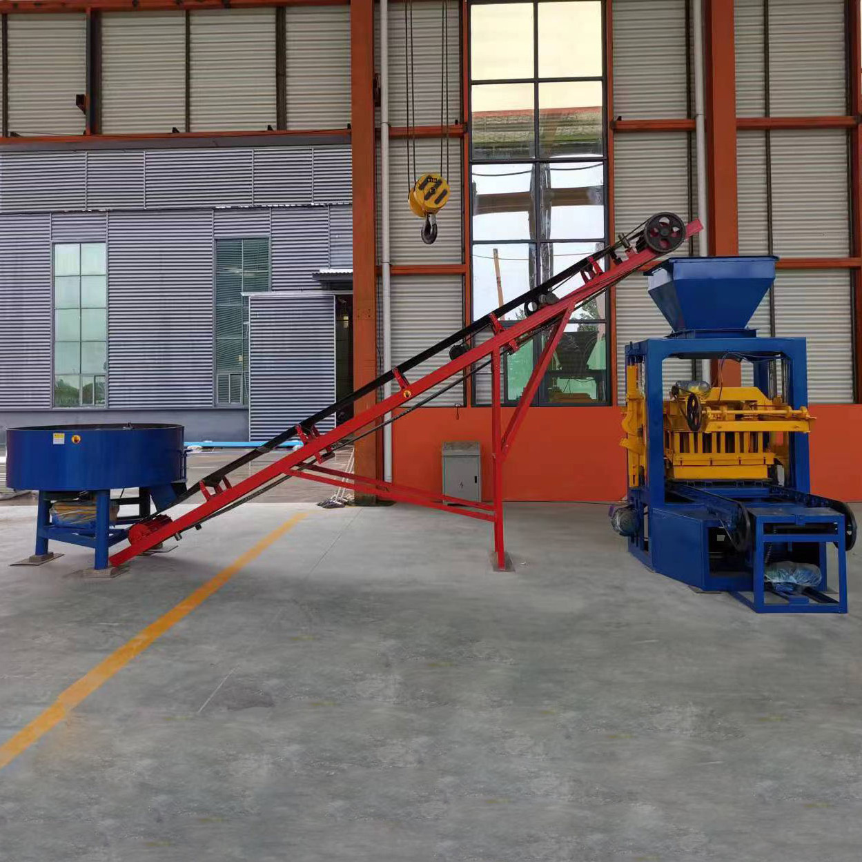 Manual Brick Making Machinery Block Making Machine Semi Automatic Hollow Hallow Hollow Block Manual