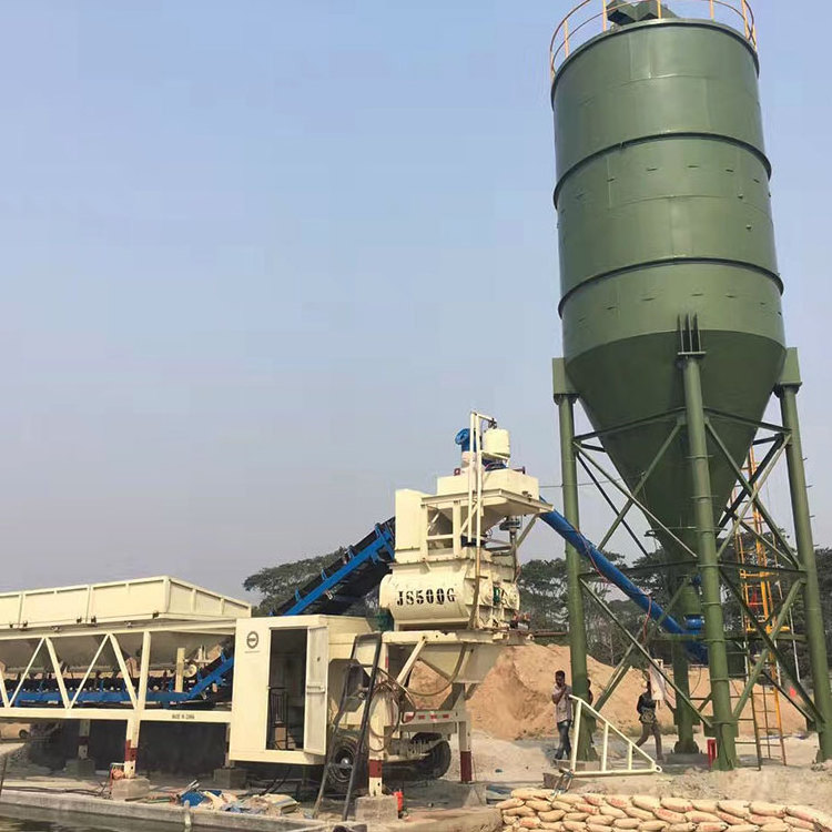 Hopper type concrete-mix plant 30m3,concrete batching plant price