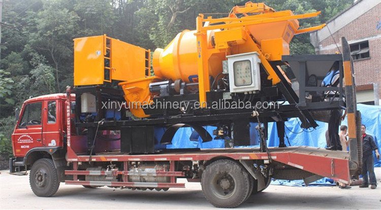 JBC30 Concrete Pump And Mixer Cement Pumping Equipment Trailer Mounted concrete Mixer pump trailer