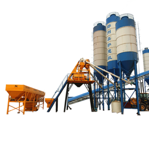 Mini One-Site 2 Silos Hzs25 Mozambique Discharge Hopper Cement Silo Concrete Batching Plant For Sale