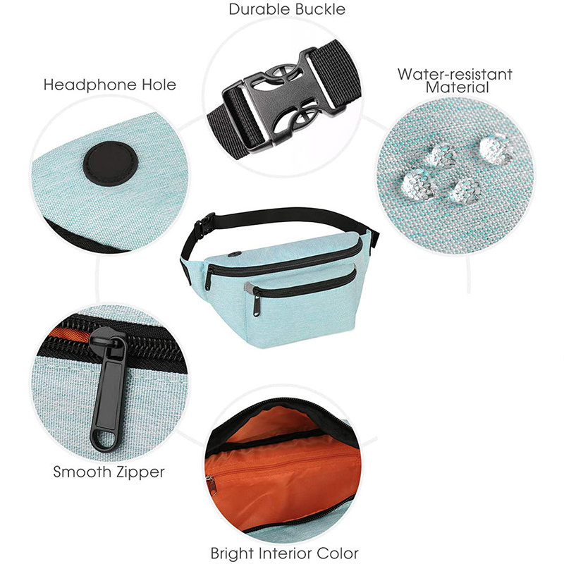 CALDIVO belt-bags factory custom wholesale waterproof  waist belt with bag essentials  fanny pack sport waist belt bag