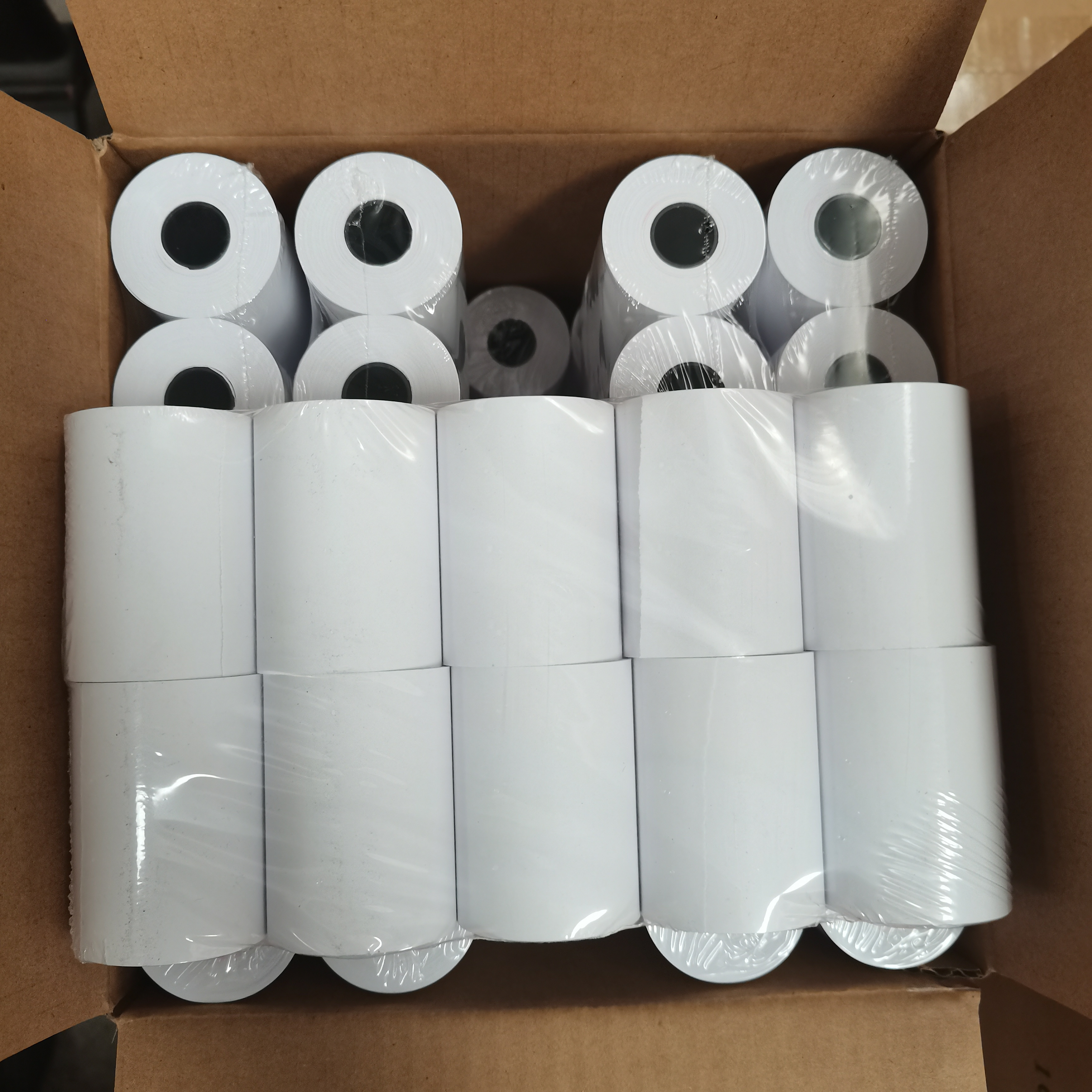 factory directly supplies 57x40mm thermal cash register paper roll 55gsm high white for POS machine selling shop receipt paper