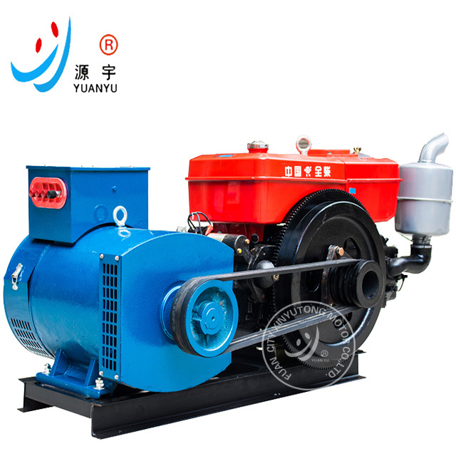 Open type small power diesel AC generator 5KW 8KW 10KW 12KW 15KW 20KW 24KW 30KW single cylinder diesel engine  trailer generator