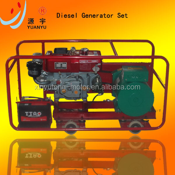 Small power Cheap price  5kw 8kw 10kw 12kw 15kw 20kw 24kw 30kw single phase 3 phase diesel AC generator trailer generator set