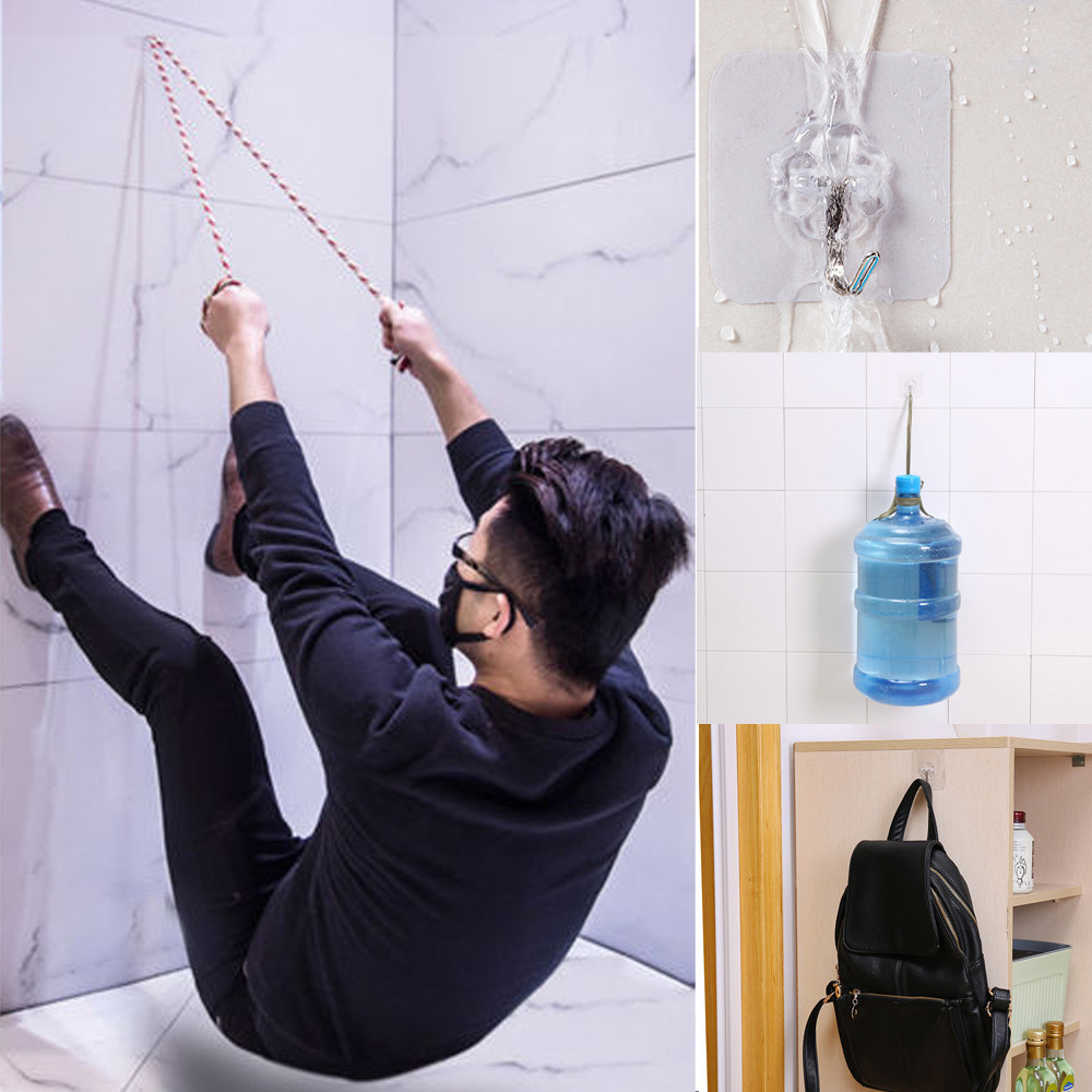 Strong Transparent Suction Cup Sucker Wall Hooks Hanger For Kitchen Holder Bathroom Accessories Wall Storage Hangers mutfak