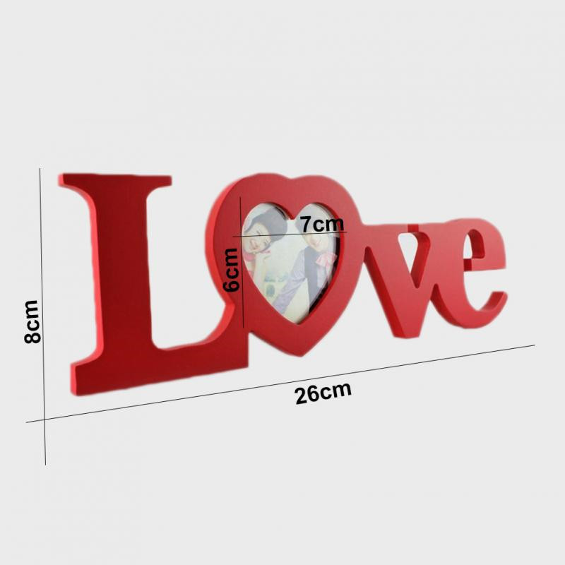 Wooden Picture Frames Cute Home Decoration Gift Wall Decor Romantic LOVE Design Photo Frame Europe Wedding Decoration