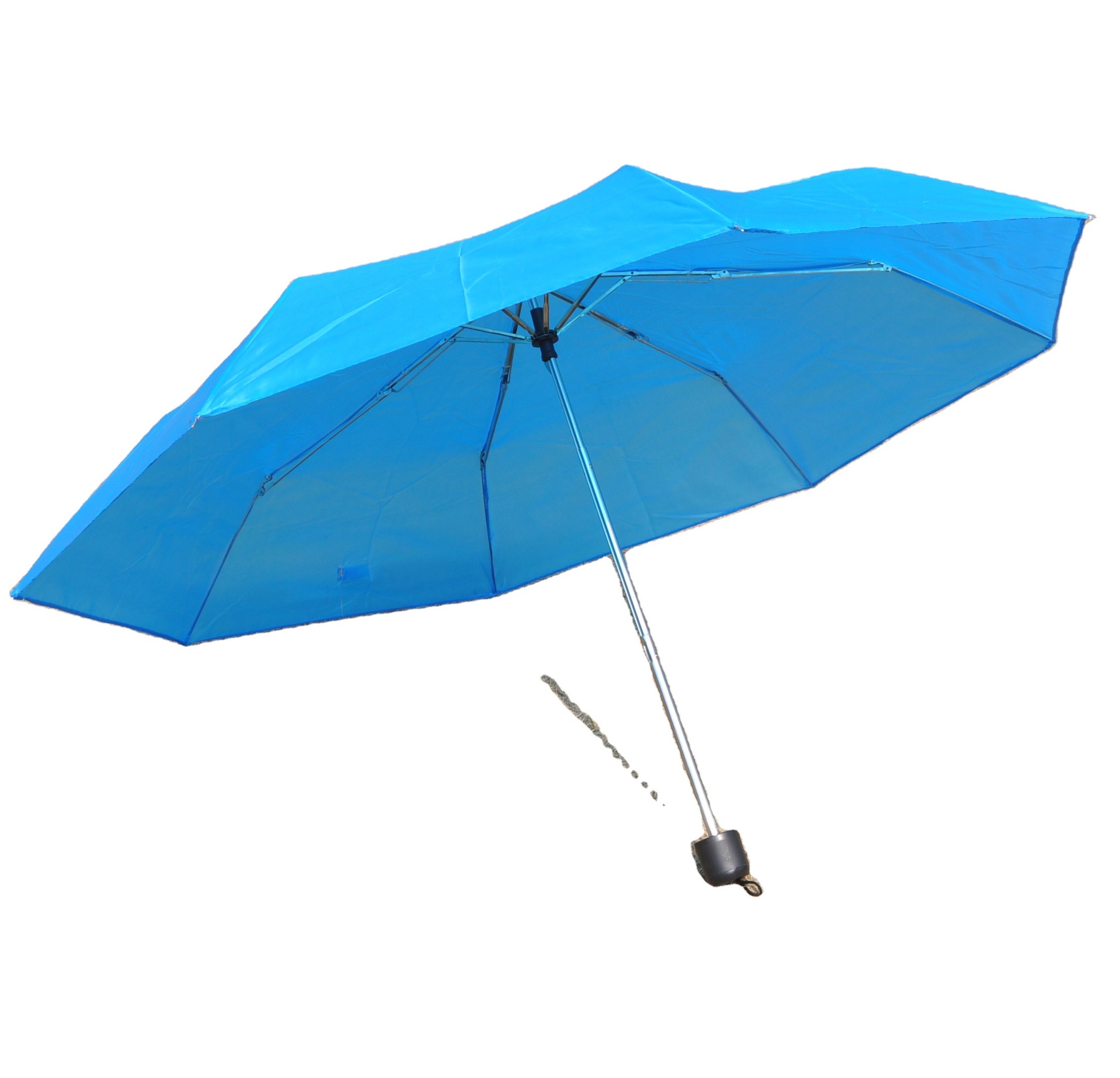 21 inch High Quality Wholesale Promotional Cheap Custom Logo Print 3 Folding Umbrella Light Weight China Made Umbrella