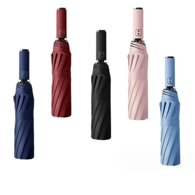 special auto open close fully automatic travel promotion 3 folding UV protection umbrella