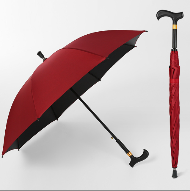 Straight umbrella silver custom logo long handle 120cm J shape umbrella sun protection parasol