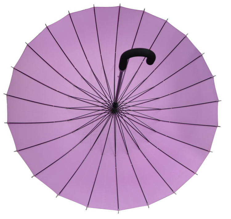 Violet Umbrella High Quality Low Price 24 Inch 24K Promotional Wholesale Sun Protection OEM Custom Golf Stick Umbrella