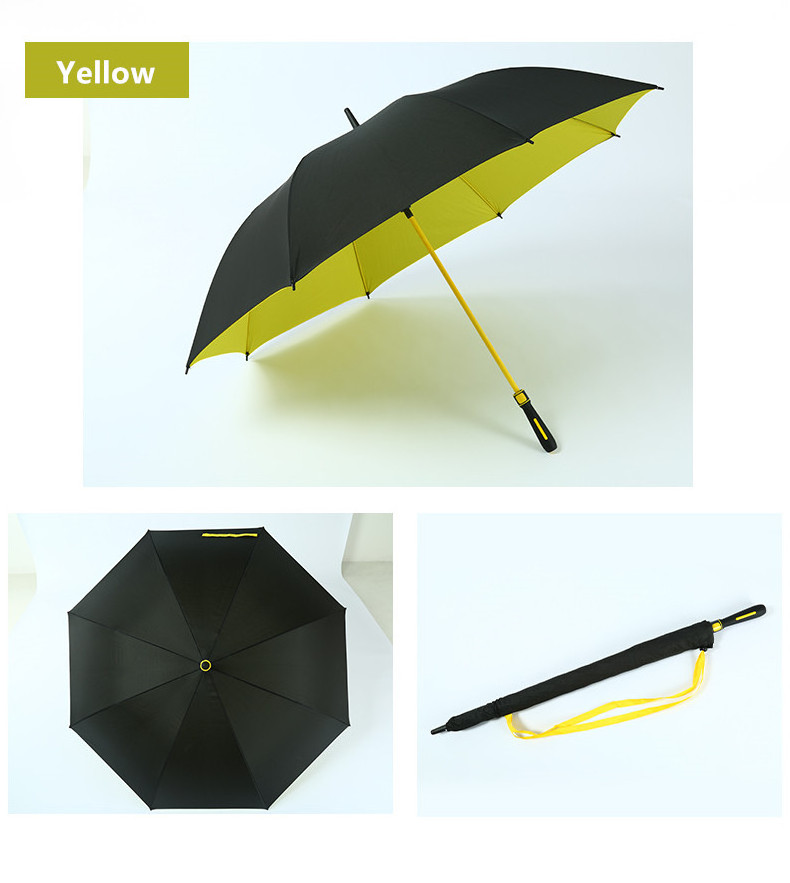 New Arrival High-end Red Blue Upgrade Durable Windproof Long Handle Umbrellas With Waterproof Sleeve Customized Logo Color