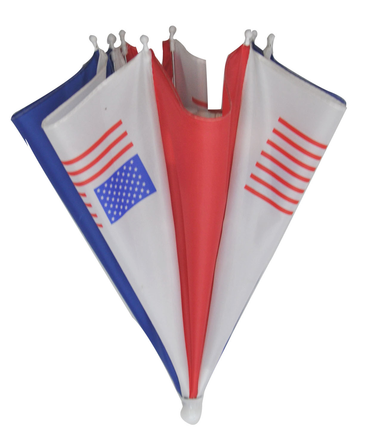 Promotional Customized Fishing Umbrella Hat,hat Umbrella With American Flag