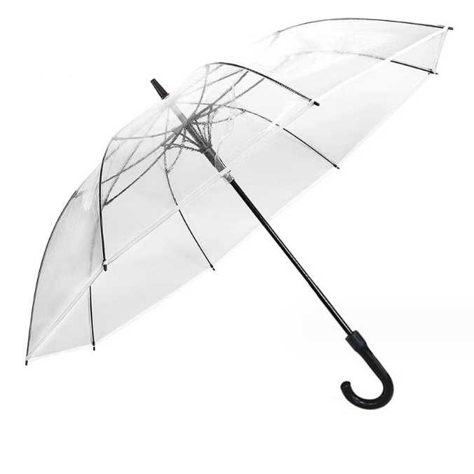 Transparent 120 CM Golf Umbrella With Long Handle large clear umbrellas