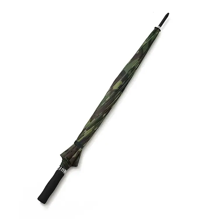 30 Inch 16 Bone 75 CM Straight Advertising Big Size Outdoor Camo Golf Umbrella Camouflage Umbrella