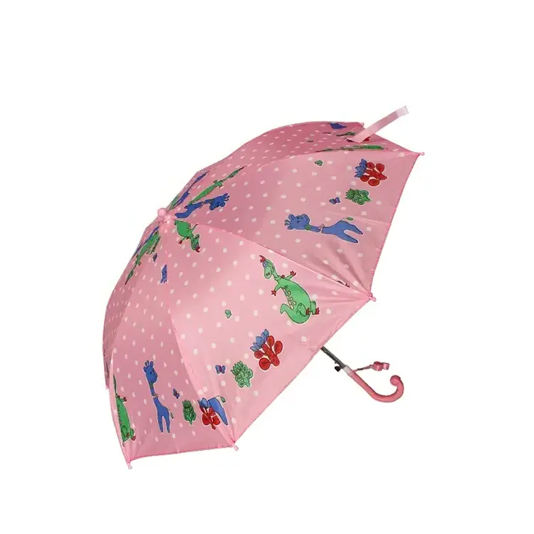 18 Inch 8k Hot Sell Hook Handle Custom Animal Digital Print Cartoon Character Children Kids Cute Umbrella