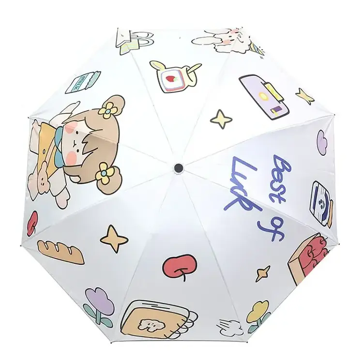 Stitch Umbrella Kids Cute Cartoon Folding Rain And Sun Dual-use Sun Umbrella For Men And Women