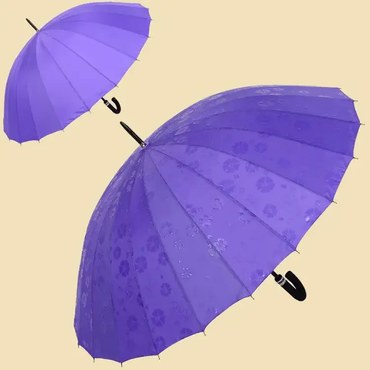 24inch 24k Straight Wholesale Umbrella Water Bloom Flower Rain Colour Changing Women Waterproof Magic Flower Umbrellas