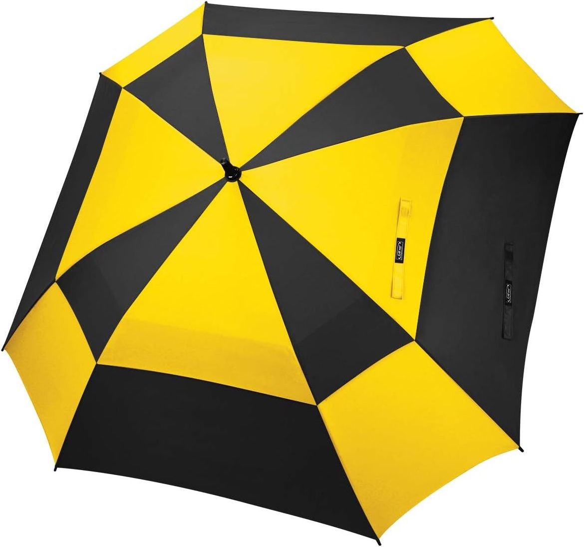 Extra Large Golf Umbrella 62 inch Vented Square Umbrella Windproof Auto Open Double Canopy Umbrella with logo