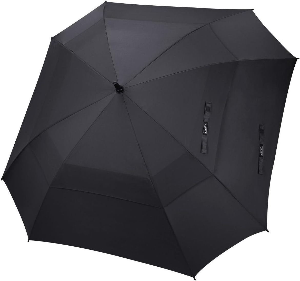 Extra Large Golf Umbrella 62 inch Vented Square Umbrella Windproof Auto Open Double Canopy Umbrella with logo