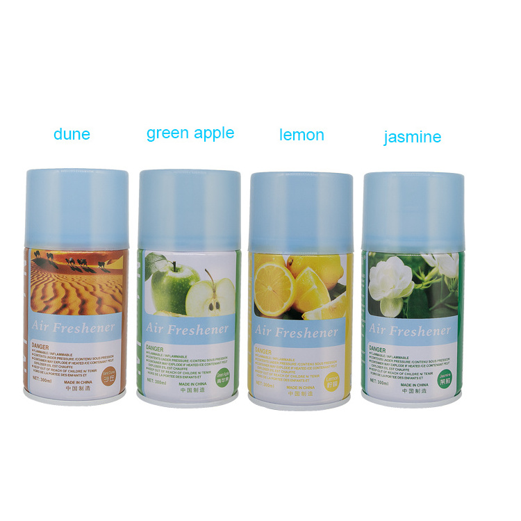 China manufacture 300ml Eco-friendly deodorant long lasting air fresher refill for aerosol dispenser