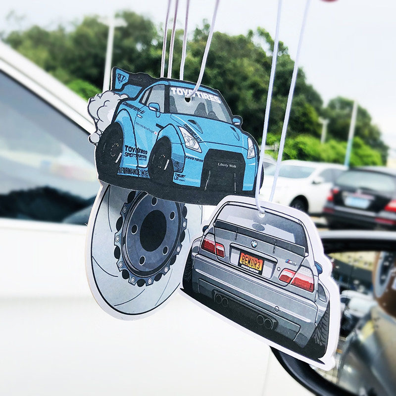 Car Accessories Fresh Perfume Custom Make Your Own Logo Air Freshener Design Logo Paper Car Air Freshener With Custom Packing