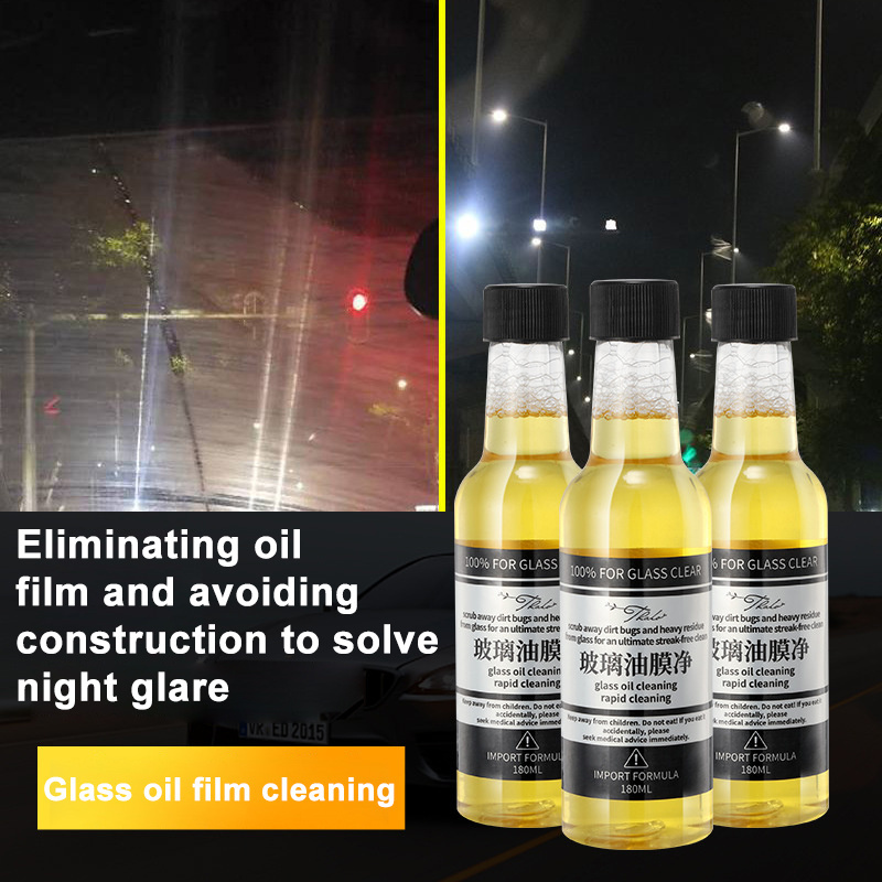 180ml Remover Stripper Car Windshield Windscreen Glass Cleaner Kits Auto Window Oil Film Removing Agent Car Car Oil Cleaner