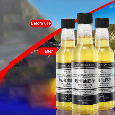 180ml Remover Stripper Car Windshield Windscreen Glass Cleaner Kits Auto Window Oil Film Removing Agent Car Car Oil Cleaner