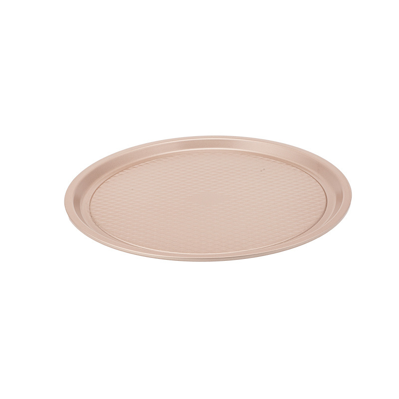 Hot Sell Thickened Non-Stick Carbon Steel Bakeware Round Pizza Pans Baking Mold Tray Pizza Mold For Household Oven