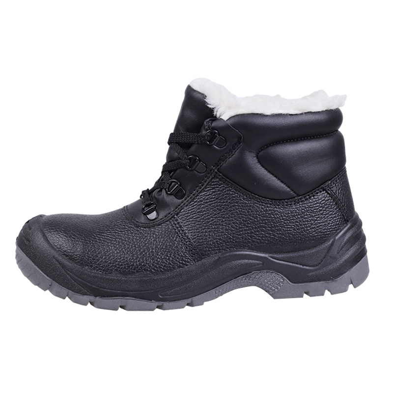 New arrive High quality professional cow leather grey navy suede leather Steel Toe safety shoes for men