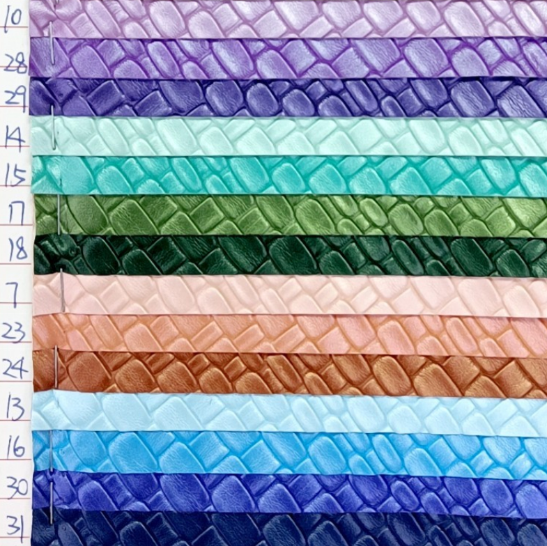 2023 Synthetic Woven Grass Mat Pattern Pearl-escent Metal Color  PVC Faux Artificial leather fabric for luggage, bags, cover, pa