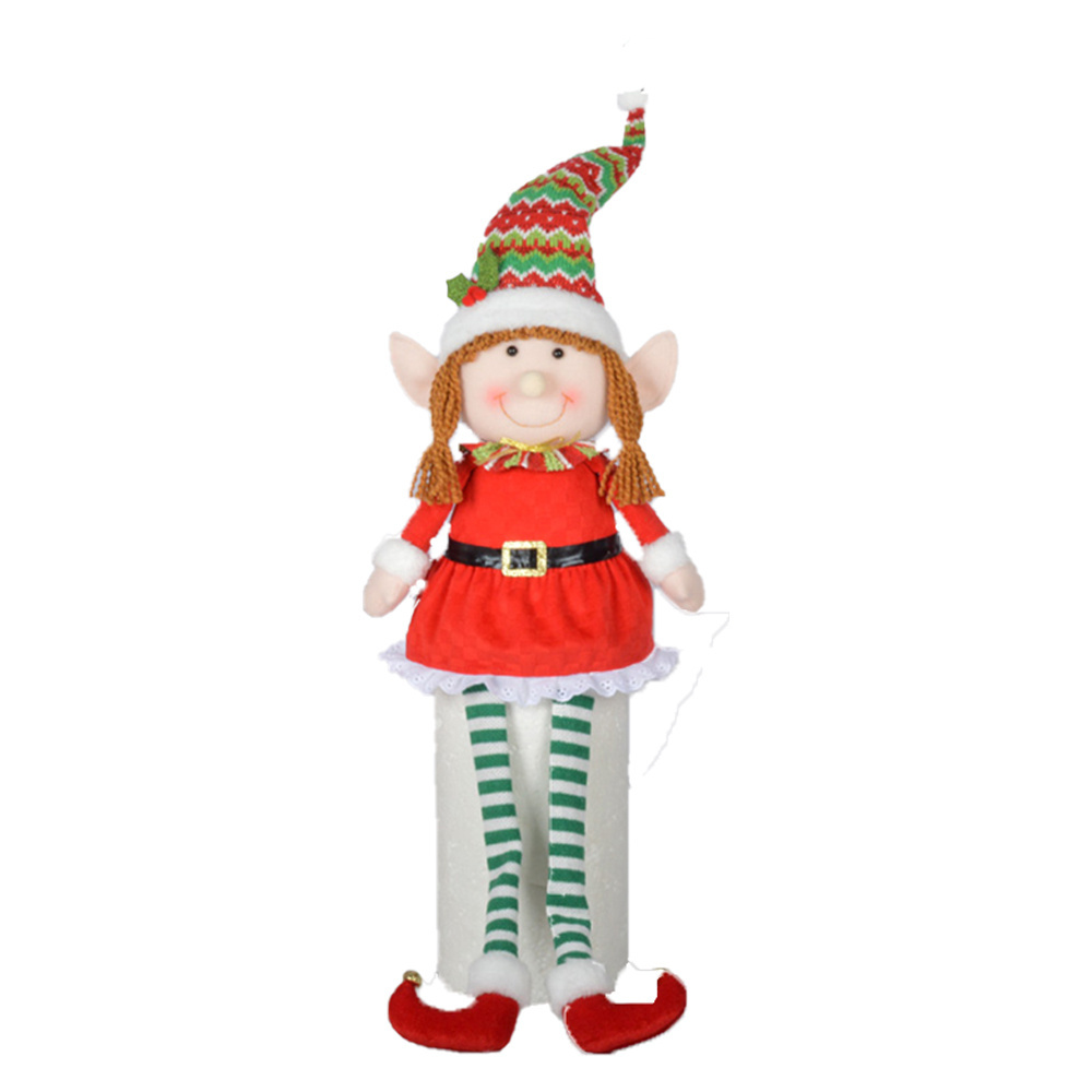 christmas elf on the shelf door  christmas elf decorations  plush toy elf christmas headband grinch plush grinch doll plush d