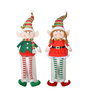 christmas elf on the shelf door  christmas elf decorations  plush toy elf christmas headband grinch plush grinch doll plush d