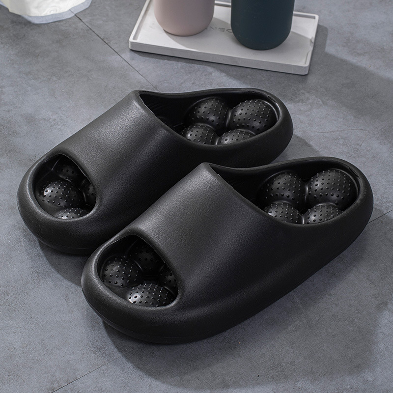 2024 New Summer Home Massage Sandals Lightweight and Comfortable EVA Thick Sole Hollow Bathroom Shower Slippers