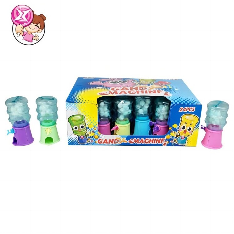 Factory wholesale high quality children's candy Fruit flavor mini water dispenser Sweet Twist egg color Halal hard candy