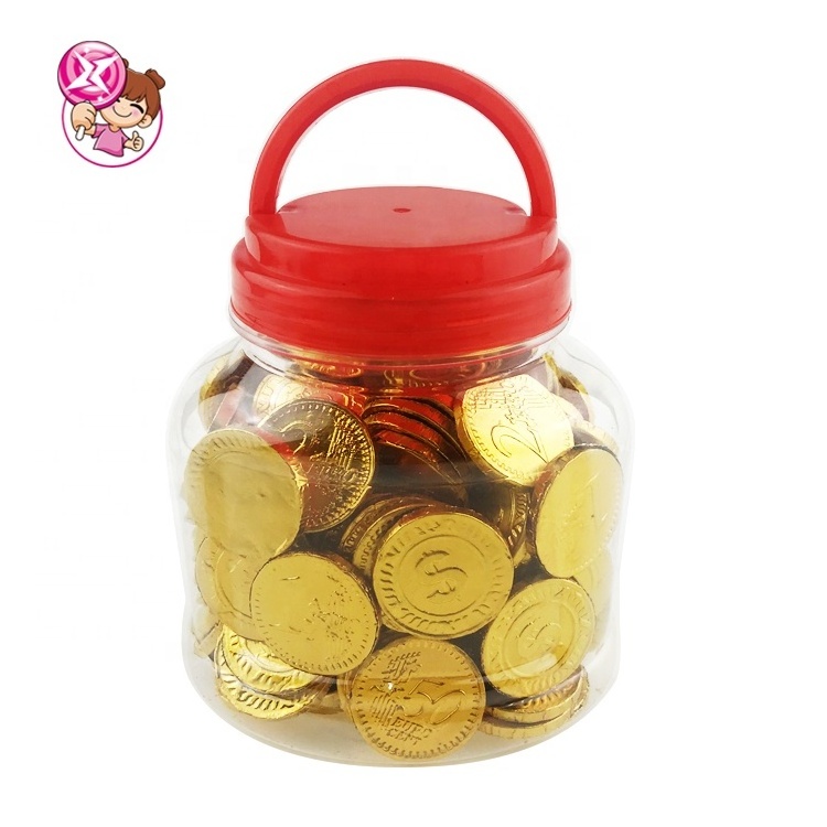 Wholesale Halal Golden Choco Coins Shape Chocolate Sweet Chocolate Flavor Candy To the Arab Market