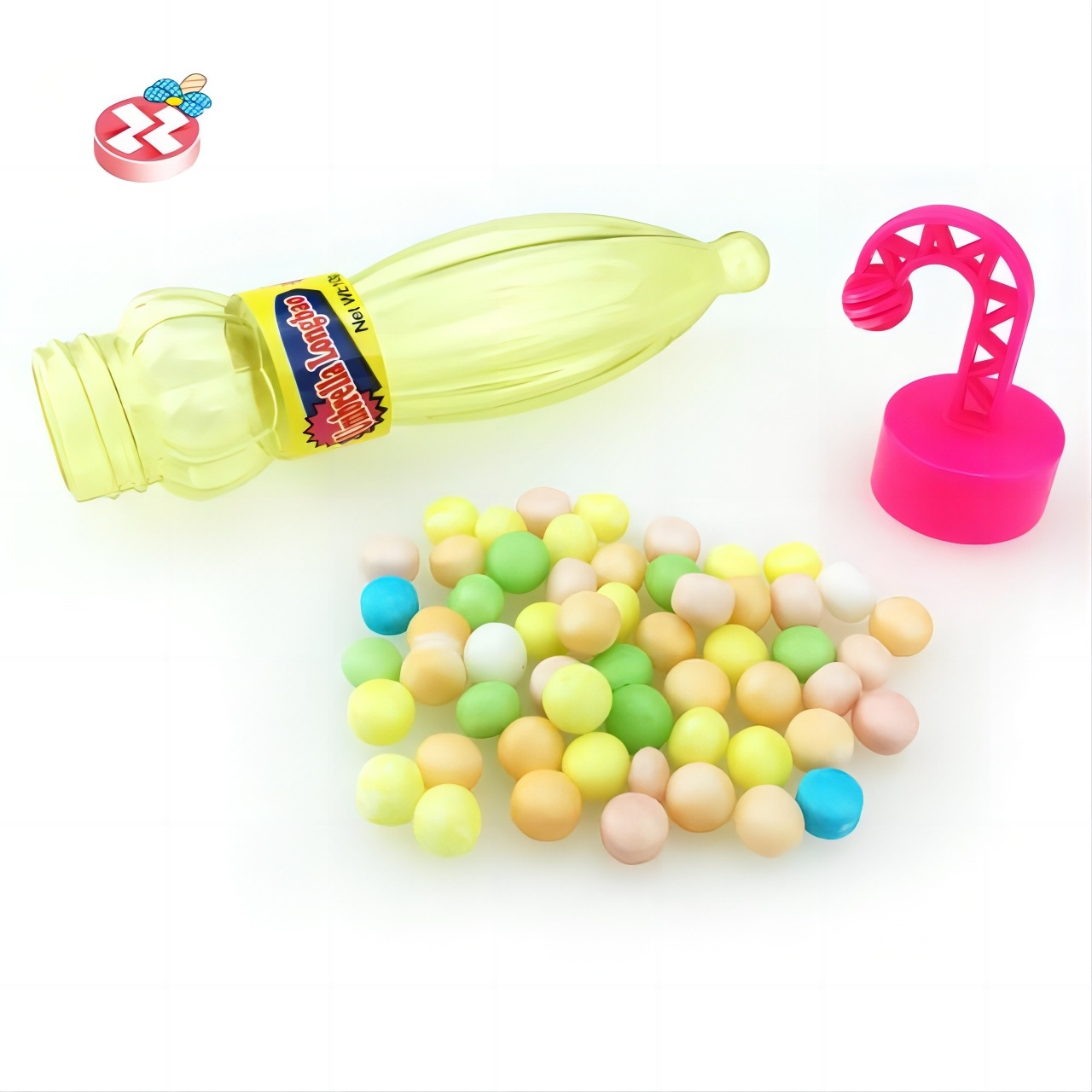 Factory wholesale hot selling candy New children's toys Color umbrella shape transparent bottle fruit flavor hard candy