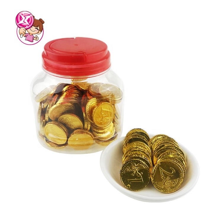 Wholesale Halal Golden Choco Coins Shape Chocolate Sweet Chocolate Flavor Candy To the Arab Market