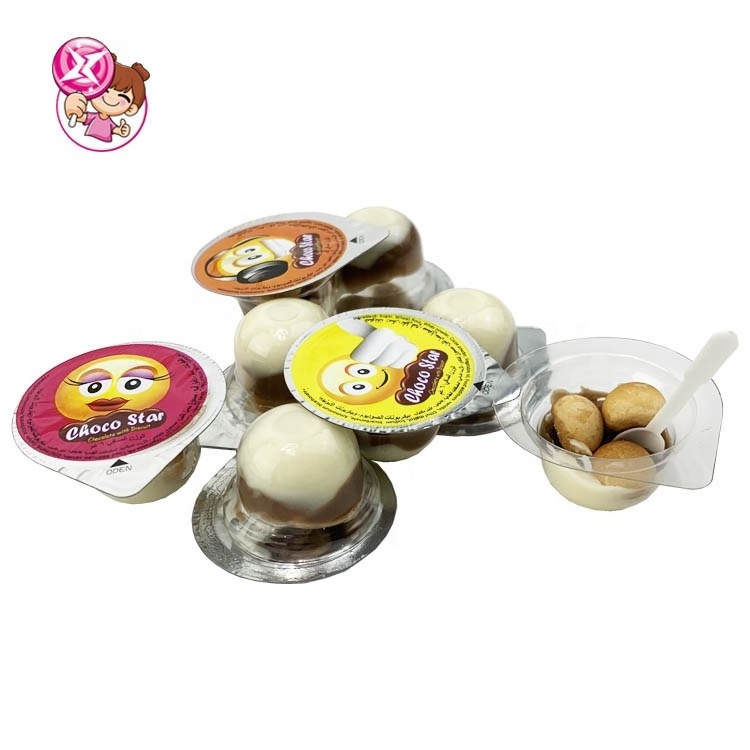 New Arrival Halal Chocolate Cup Sweet Cute Emoticons Chocolates And Sweets Biscuits Children's Snack For Middle East Market