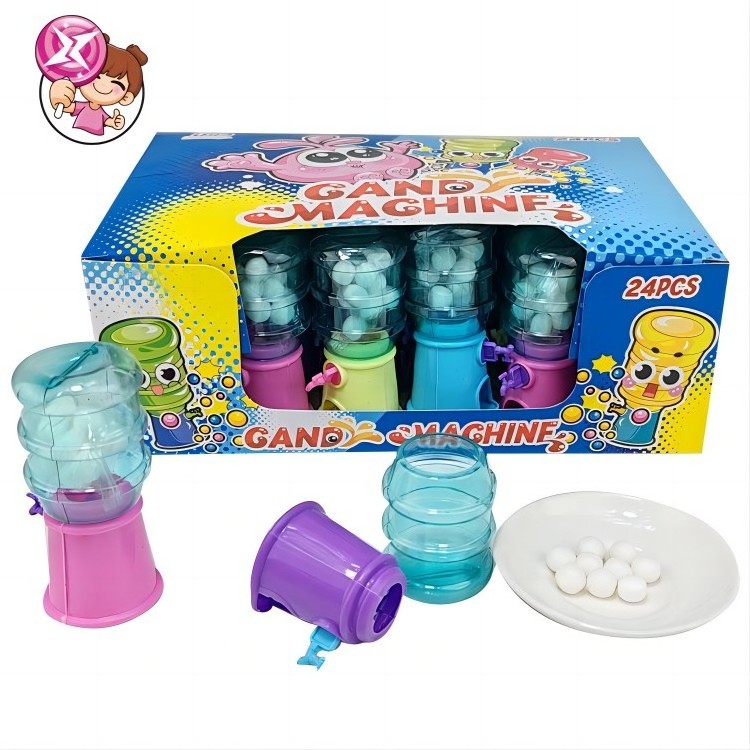 Factory wholesale high quality children's candy Fruit flavor mini water dispenser Sweet Twist egg color Halal hard candy