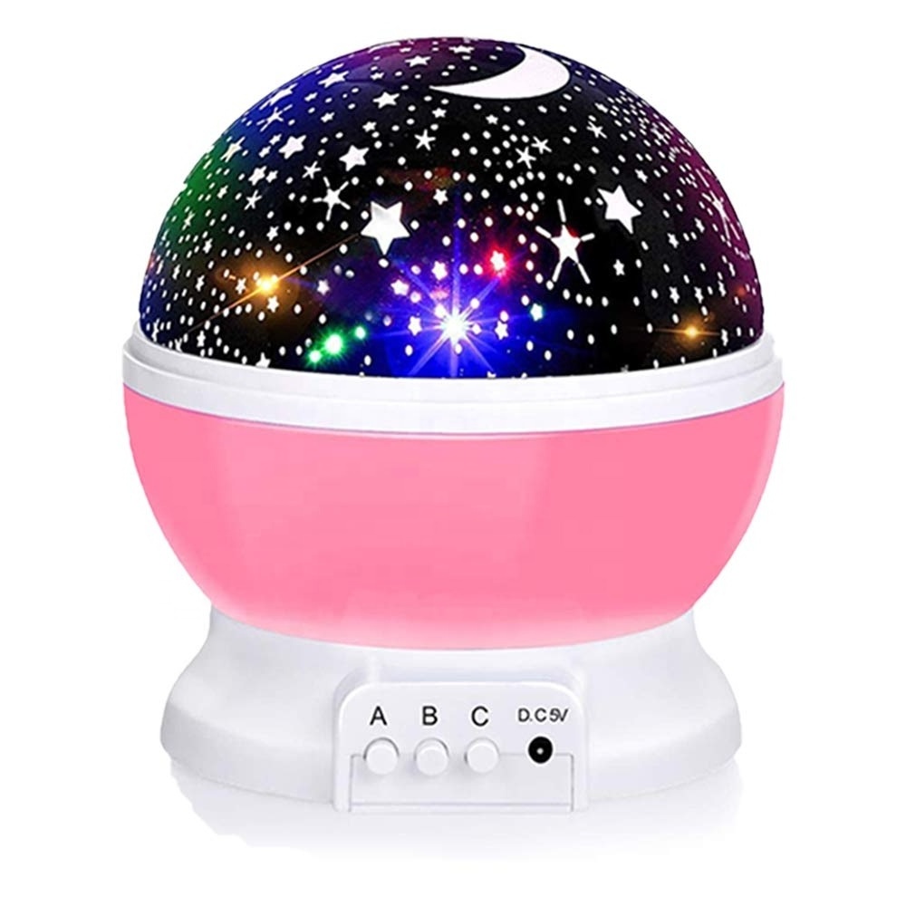 Romantic Starry LED Night Light Galaxies Projector Lamp Rotating Projector Atmosphere Light