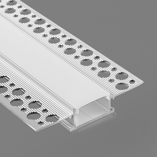 H11 68.5*13.3mm Customization LED Aluminum profile with PC Cover for LED Strip Recessed Linear Profil Alu Channel