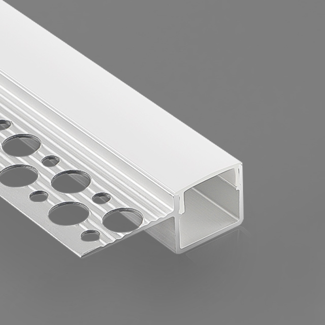 H05 Plaster Recessed Mounting LED Aluminum Profile Strip Light U Channel Corner Extrusion Channel for Ceiling