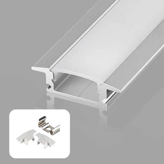 A1707C Extrusion Led Aluminum Channel wirh Diffuser Recessed Aluminum Profile for Led Strip Light