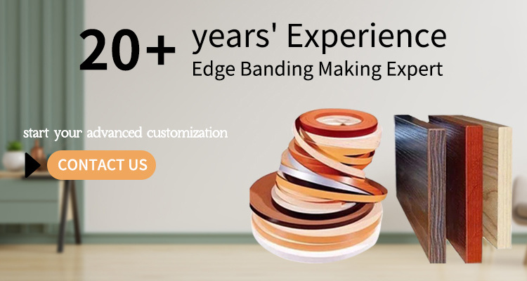 high quality furniture woodgrain and solid color PVC/ABS/Acrylic/3D/Melamine edge banding tape