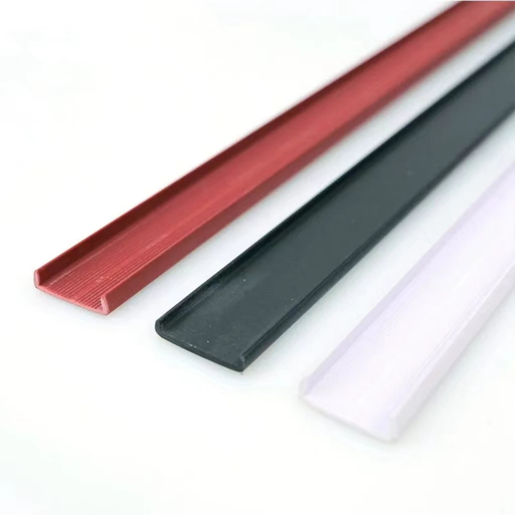 Customized Different Types Of Flexible Profiled PVC Edge Banding T shape/U shape/H Shape Rubber Countertop Edging Strip